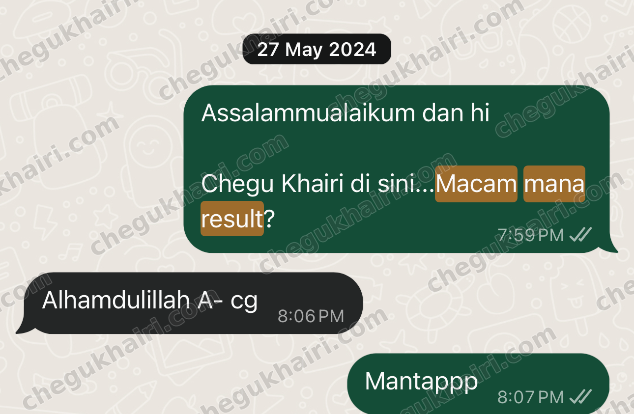 SPM 2023 - A- in Add Maths.