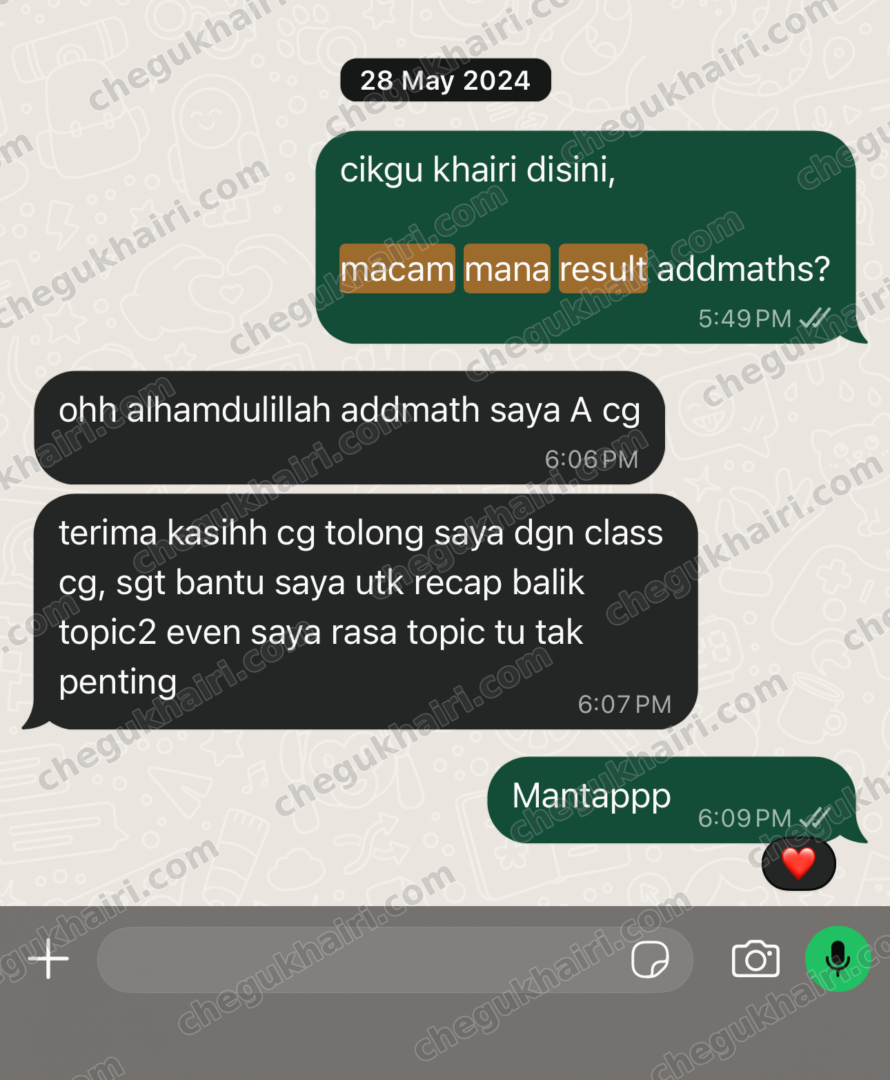 SPM 2023 - A in Add Maths, credited to recapping topics the student had written off.