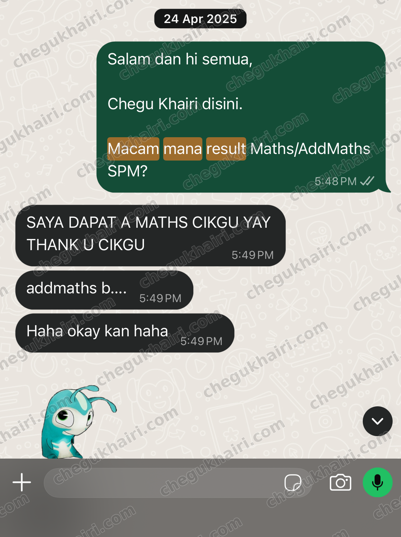 SPM 2024 - Mathematics A and Add Maths B.