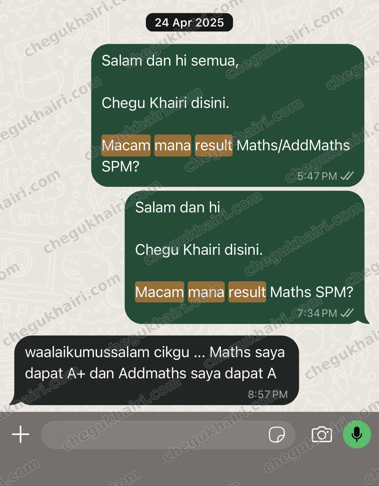 SPM 2024 - Mathematics A+ and Add Maths A.