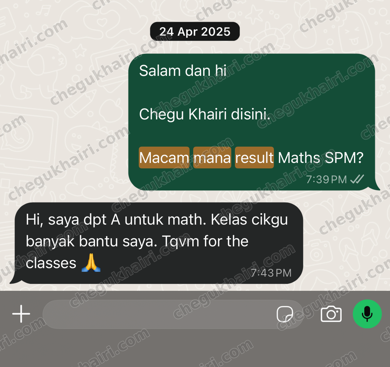 SPM 2024 - A in Mathematics.