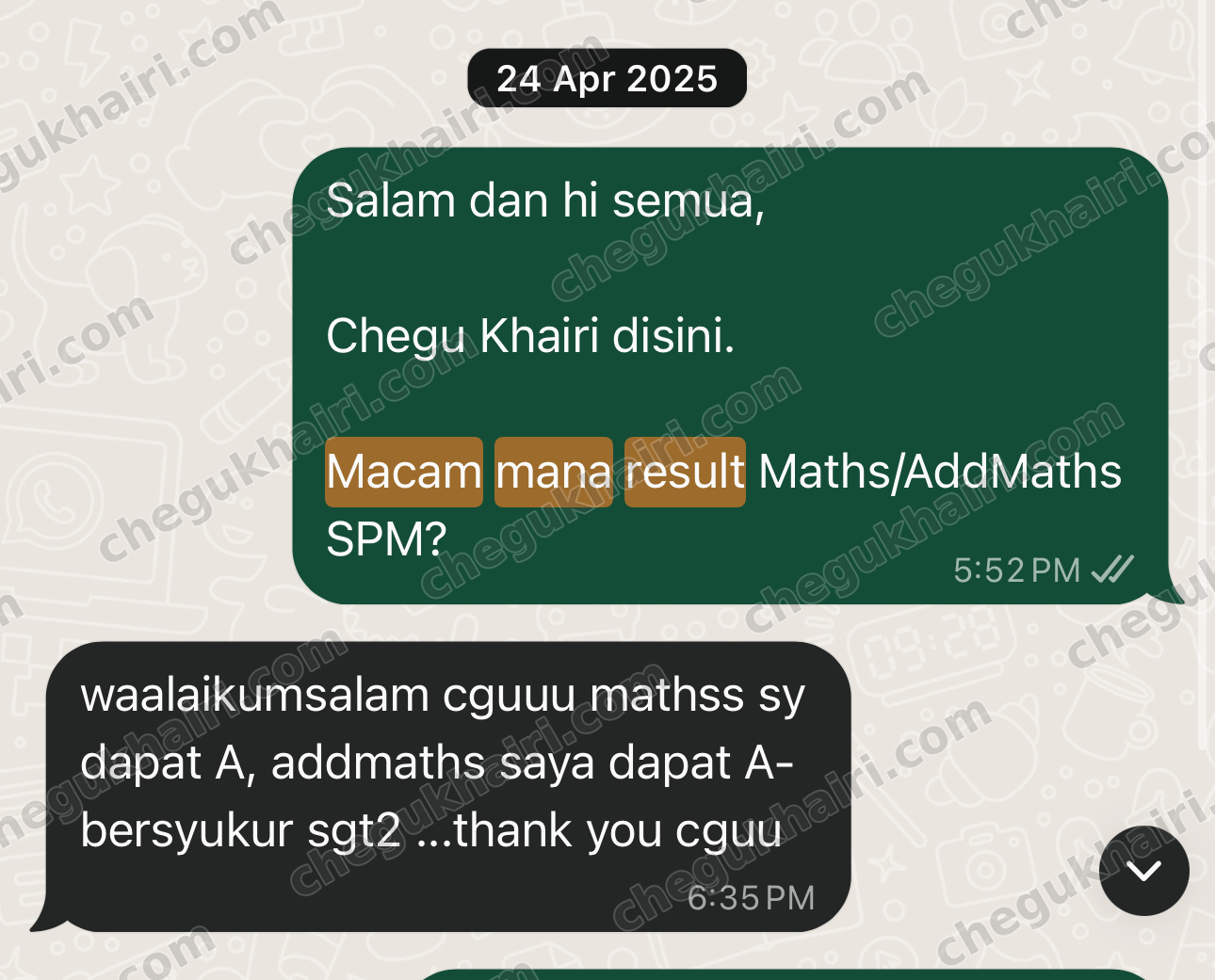 SPM 2024 - Mathematics A and Add Maths A-.