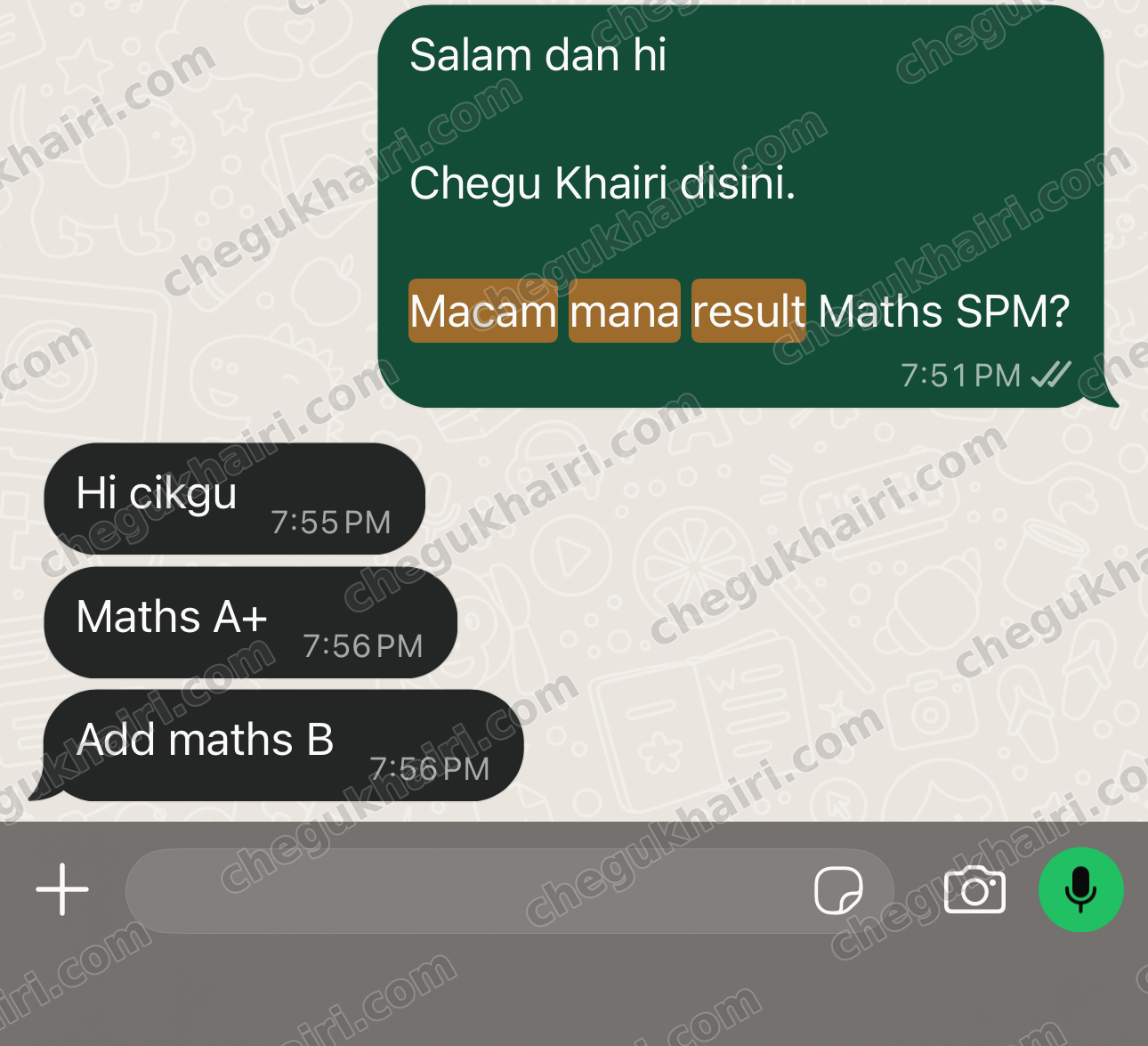 SPM 2024 - Mathematics A+ and Add Maths B.