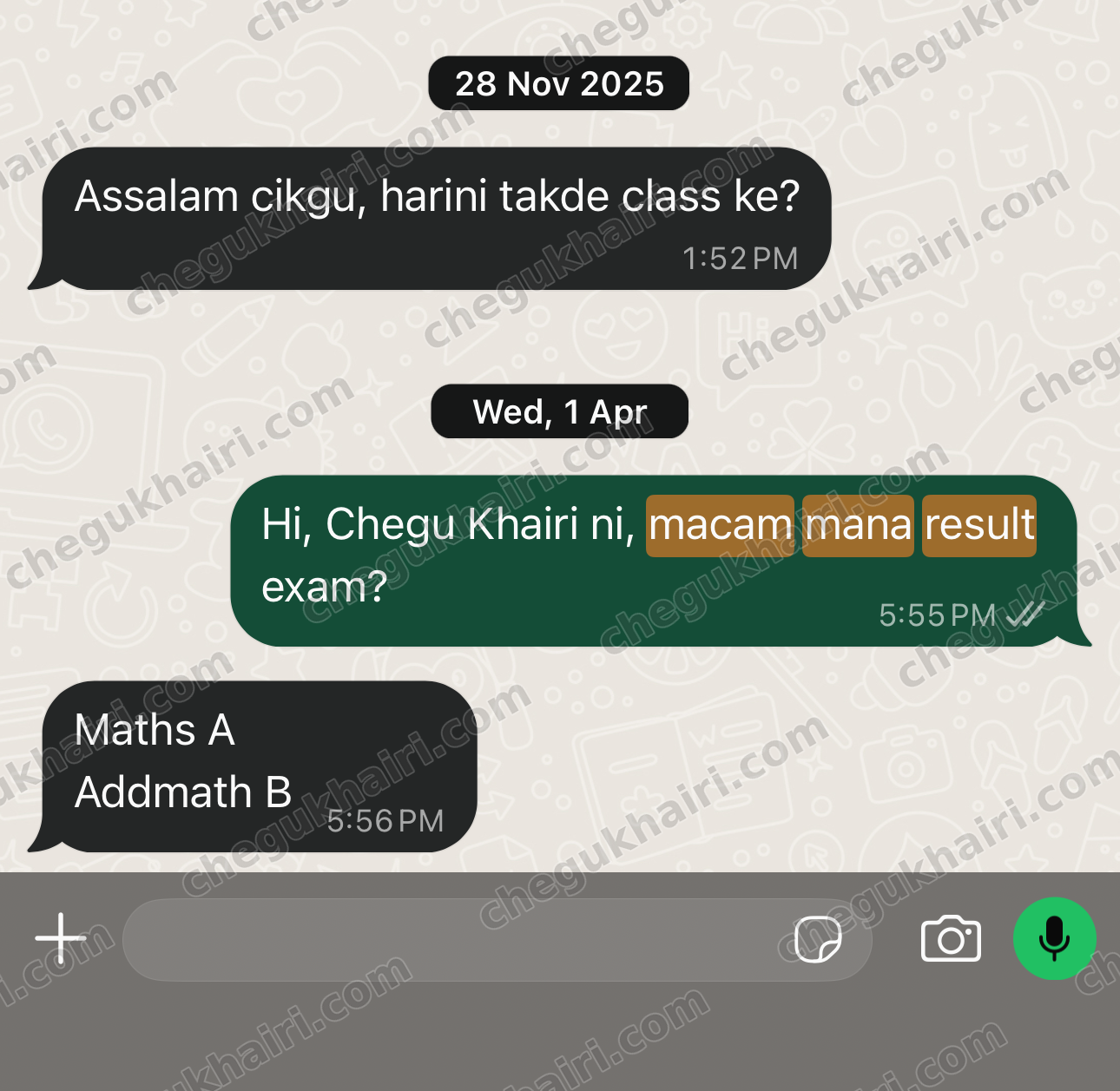 SPM 2025 - Mathematics A and Add Maths B.