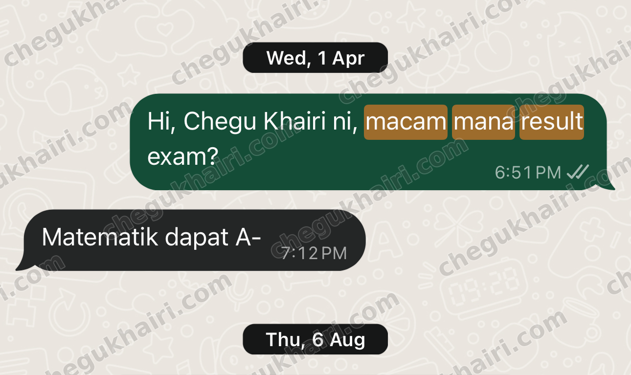 SPM 2025 - A- in Mathematics.