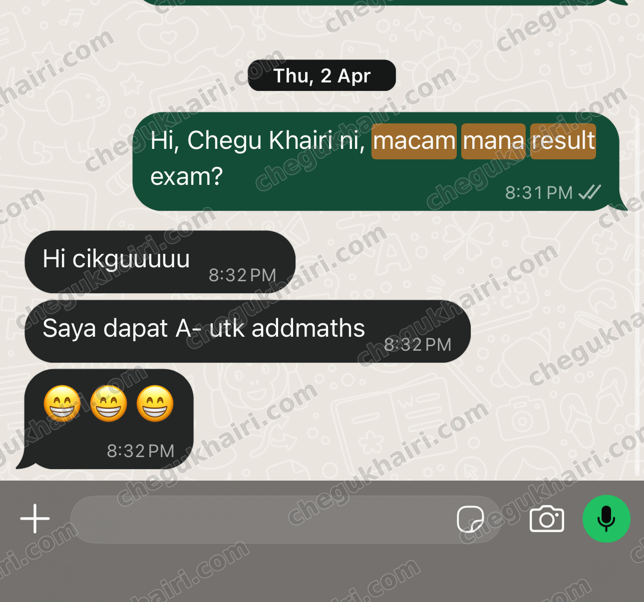 SPM 2025 - A- in Add Maths.